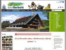 Tablet Screenshot of hotelbarbora.com